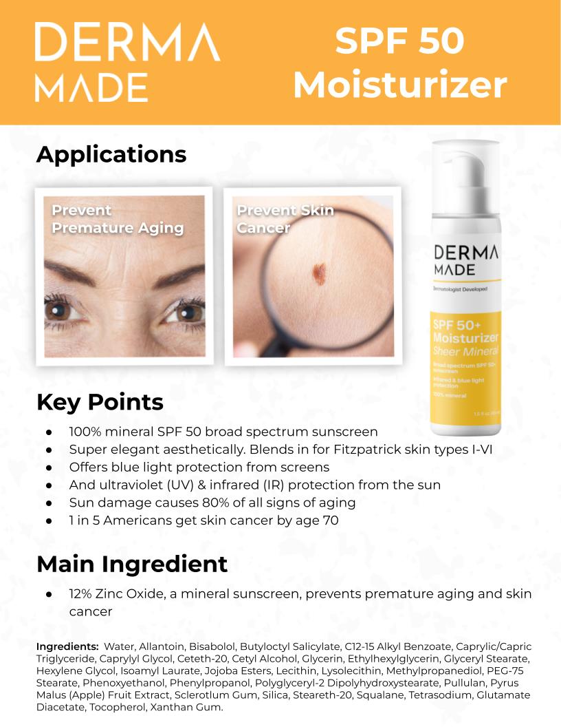 SPF 50+ Sheer Moisturizer - Image 2